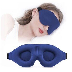Sleep Mask for Side Sleeper, Complete Light Blocking 3D Sleeping Eye Mask, Soft